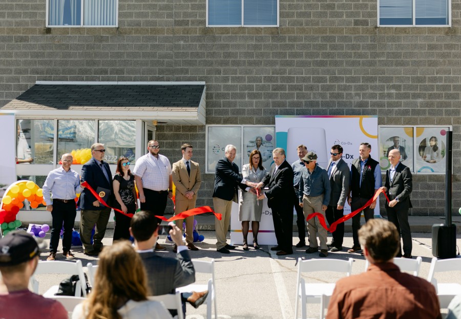 From left to right: David Nielsen, Mark Welcker, Genevieve Rawlins, Chandler Beutler, Cody Schlottmann, Kelvyn Cullimore, Mayor Cherie Wood, Dwight Egan, David Carlebach, Kirk Ririe, Jim Grover, Lance Soffe, Richard Abbott