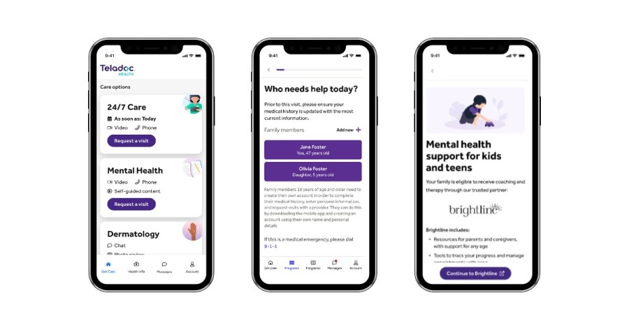 Teladoc Health Introduces Pediatric, Adolescent and Family Mental Healthcare Through Partnership with Brightline